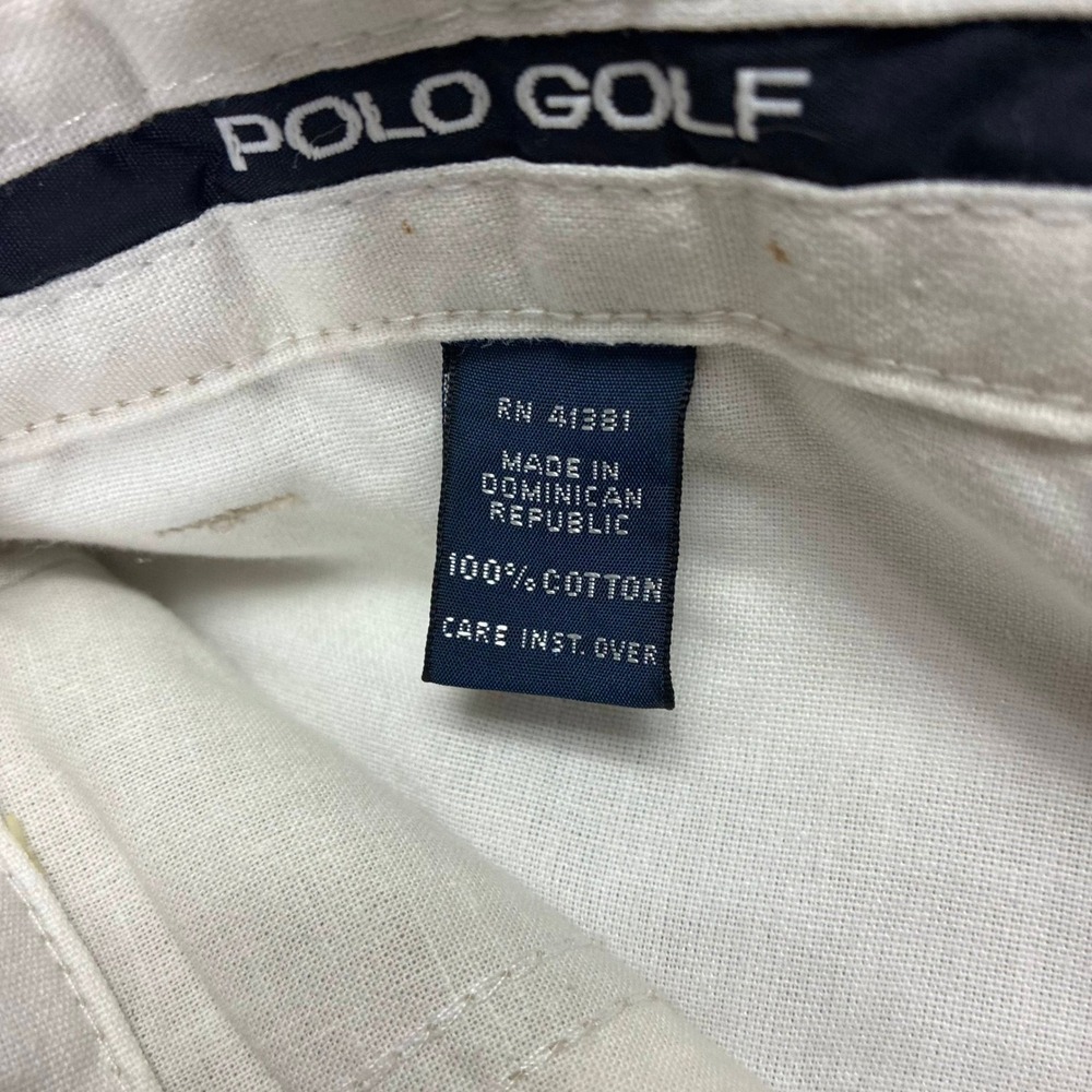 Polo Golf Ralph Lauren Mens Pleated Chino Pants Tan Khaki Cotton 34x34 - Picture 3 of 13